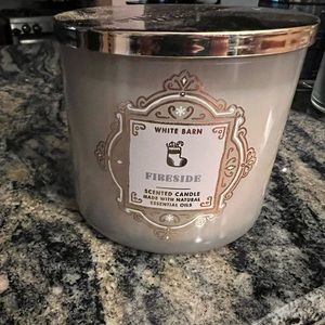 Brand new white barn candle